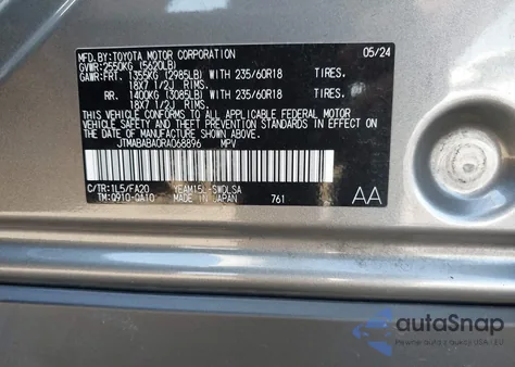 2024 Subaru Solterra Premium from USA, damaged, VIN JTMABABA0RA068896